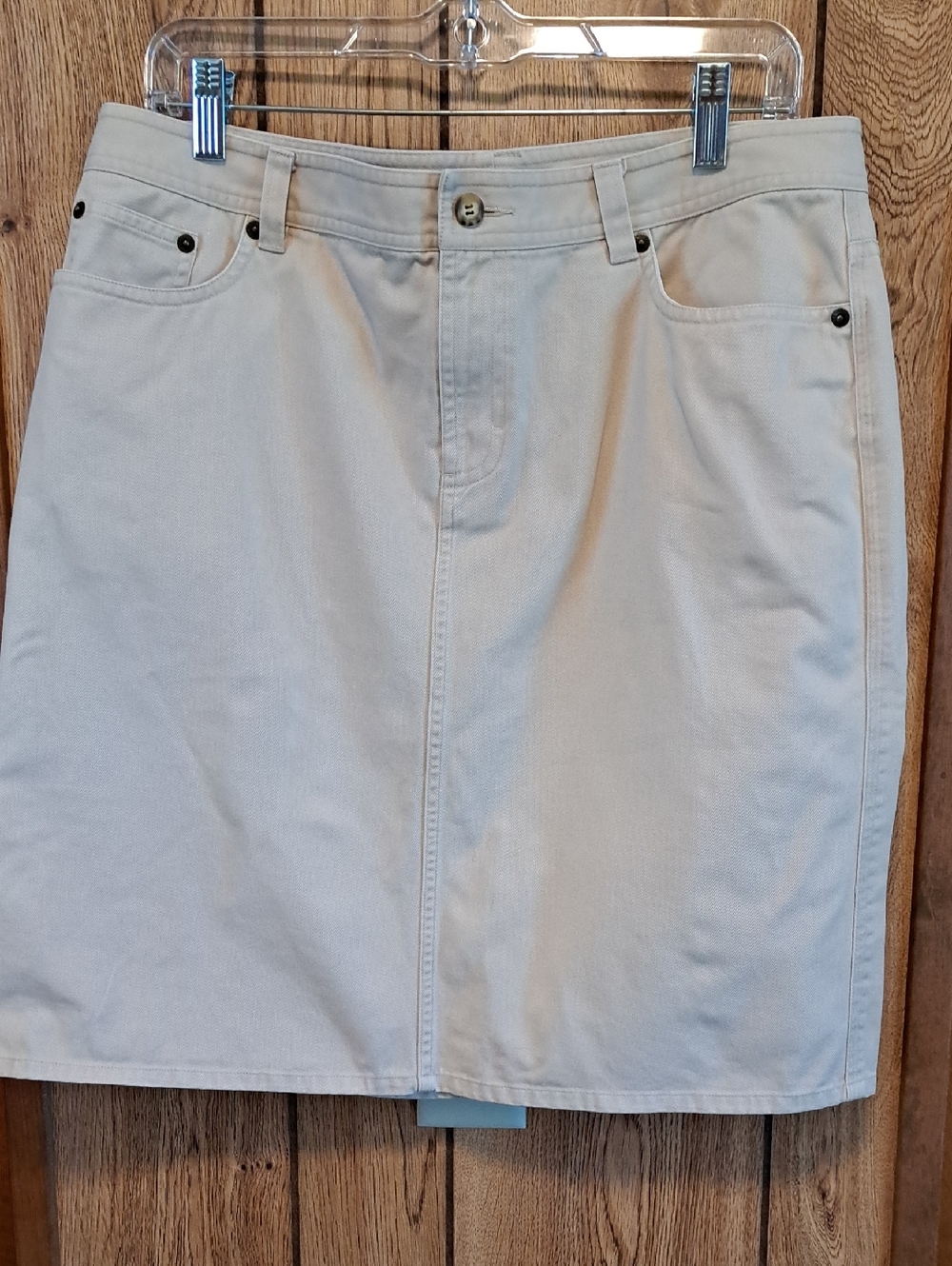 American Living Light Khaki Pencil Skirt Size 10